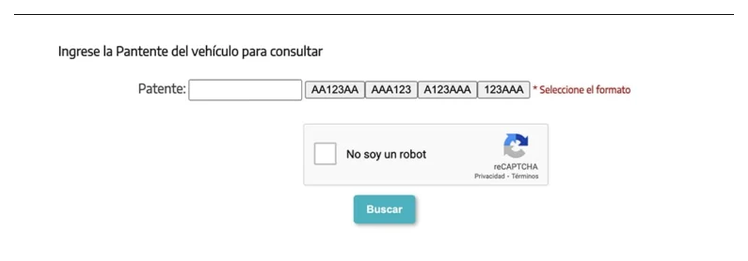 Paso 2 para consultar o cambiar el turno de la VTV en Marcos Paz